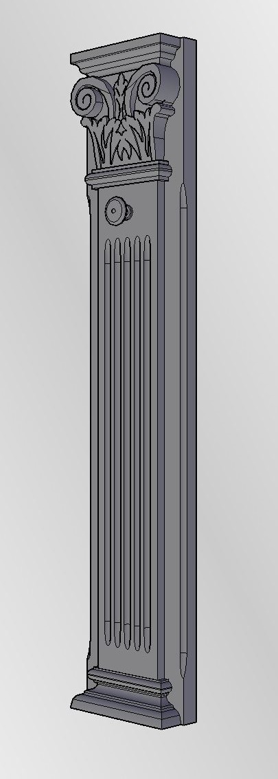 3D модель Колона мебельная (накладка на бутылочнецу) 716х146