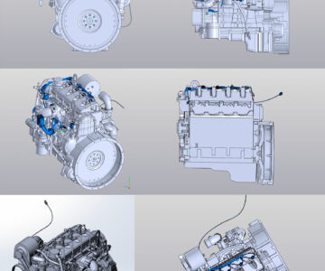 3D модель Двигатель Cummins ISF 2.8