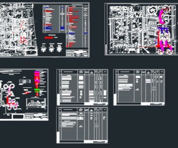 Чертеж Проект тепловых сетей малотоннажного нефтеперерабатывающего завода.