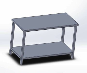 3D модель Разделочный стол из нержавеющей стали AISI304