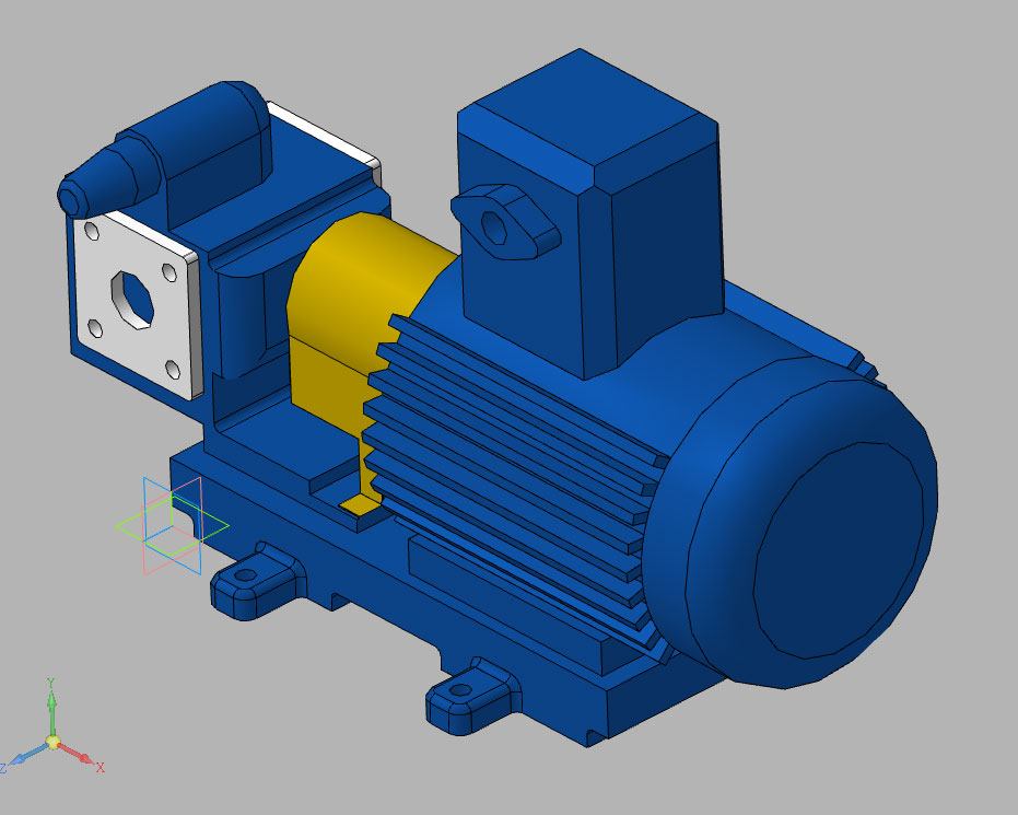 3D модель Насос НМШ 5-25-4_4Бр-5-1УЕх
