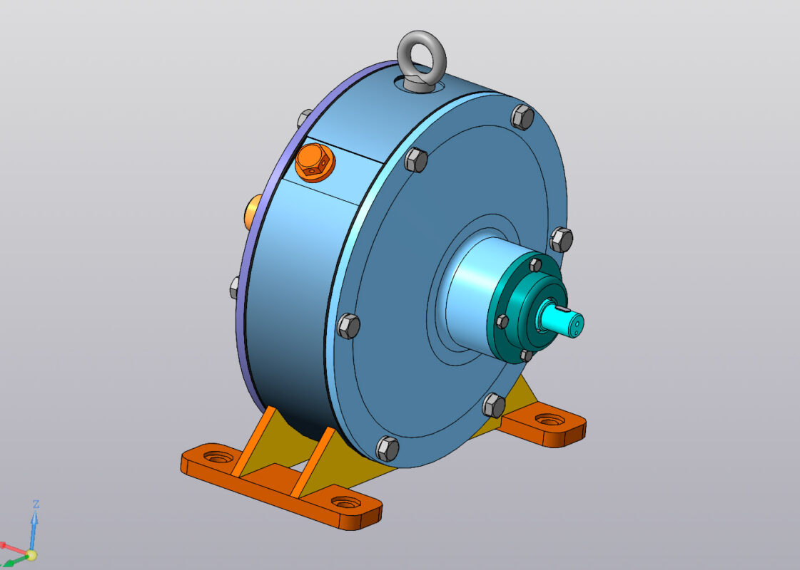 3D модель Планетарный одноступенчатый редуктор