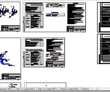 Чертеж Внутренние инженерные сети В1, Т3, К1. 2х этажный жилой дом на 14 квартир. С техподпольем и чердаком.