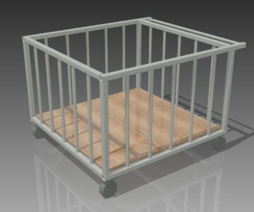 3D модель Тележка 1200х1160х750 мм