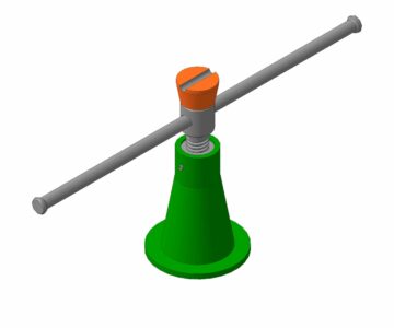 3D модель Проектирование винтового механизма (домкрата)