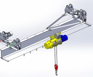 3D модель Кран подвесной Q=5т,L=4,2м