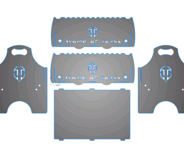 Чертеж Мангал World of Tanks 300*462**415