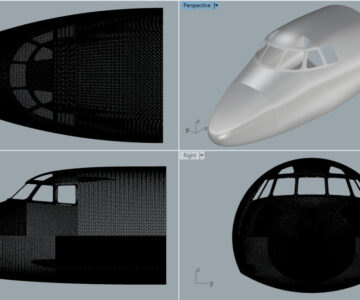3D модель Кабина Ан-24