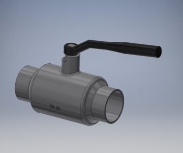 3D модель Кран шаровый приварной JIP WW Ду80 Danfoss