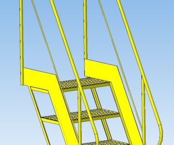 3D модель Лестница 1м