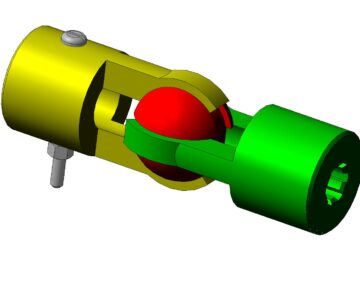 3D модель Узел шарнирный 3д-сборка