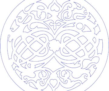 Чертеж Рисунок для станка лазерной резки в формате DXF.