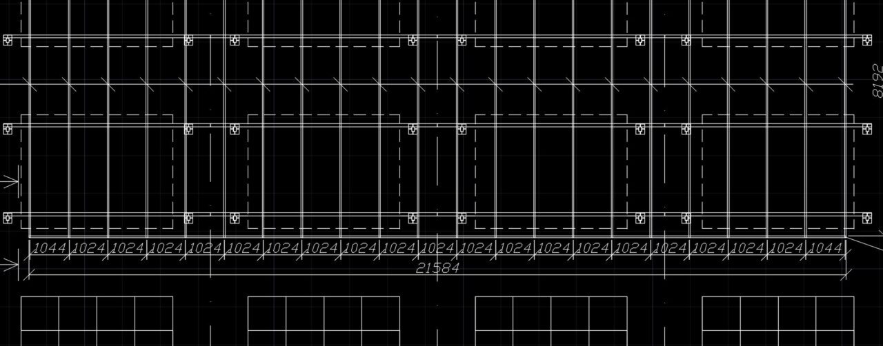 Чертеж Медиаэкран на фасаде здания