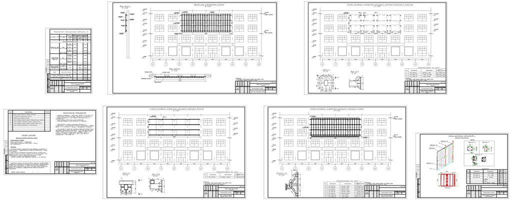 Чертеж Медиаэкран на фасаде здания