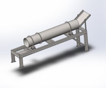 3D модель Установка для сушки песка 3,5т