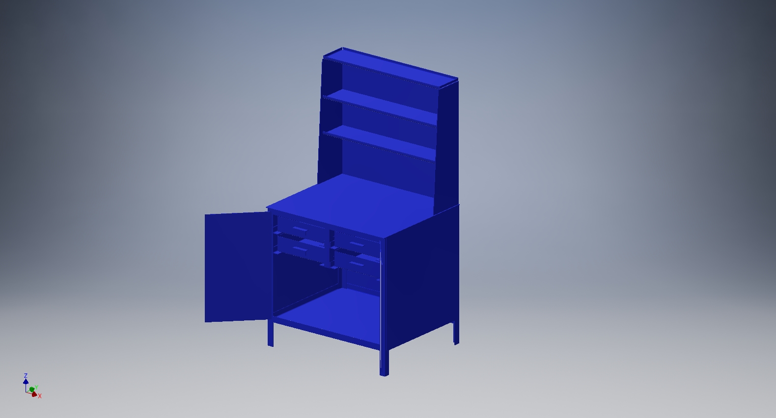 3D модель Верстак для инструмента
