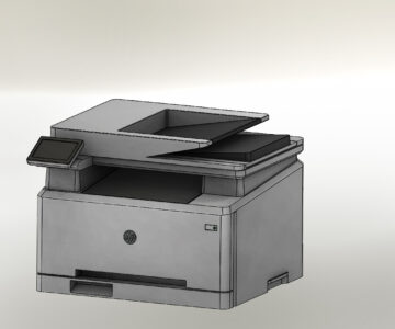 3D модель Принтер HP LaserJet Color PRO