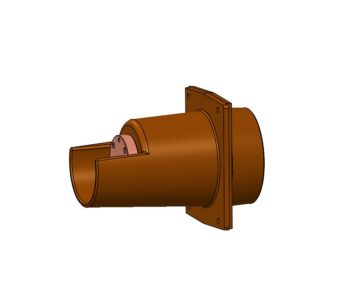 3D модель Изолятор проходной 10кВ ИПЭЛС 10-024-12 УХЛ2 в сборе со стержнем КС-55