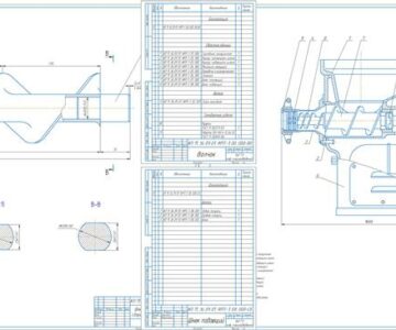 Чертеж Курсовой проект на тему "Разработка конструкции мясорубки промышленной производительностью 1000 кг/час"