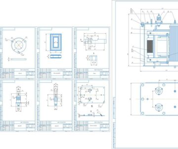 Чертеж Проектирование трансформатора напряжения