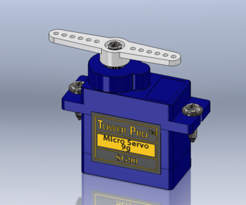 3D модель Сервопривод  Tower Pro 9g SG90