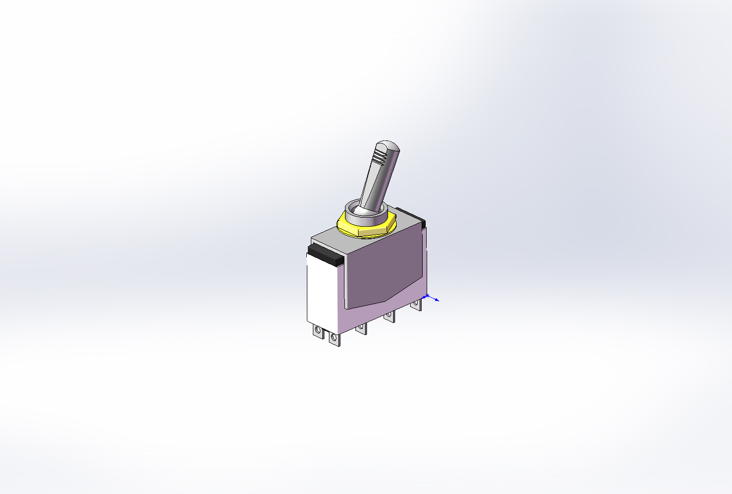3D модель Тумблер ТВ1-4 в SolidWorks