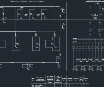 Чертеж Проектирование электрической сети промышленного предприятия