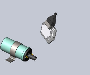 3D модель Катушка зажигания 2108-099 (Таврия). Габаритная модель