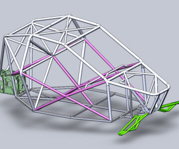3D модель Рама багги Х2 3D Модель