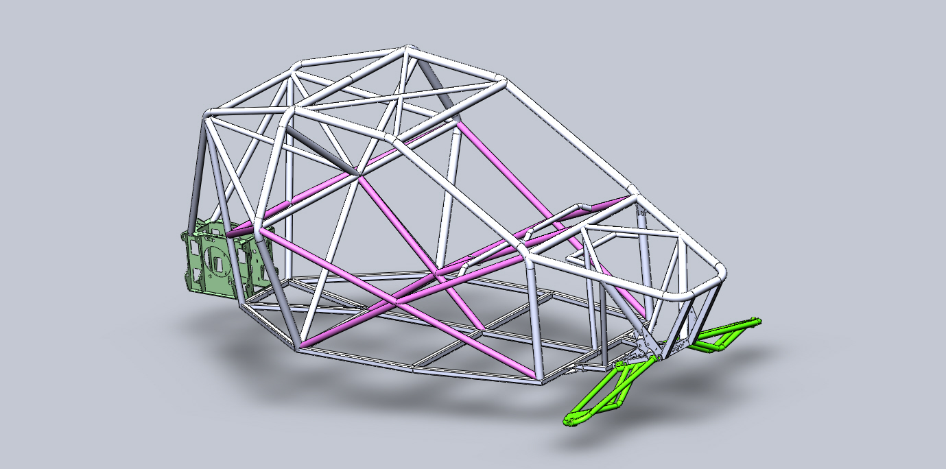3D модель Рама багги Х2 3D Модель
