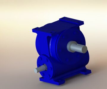 3D модель Редуктор Ч-100 (габаритная модель)
