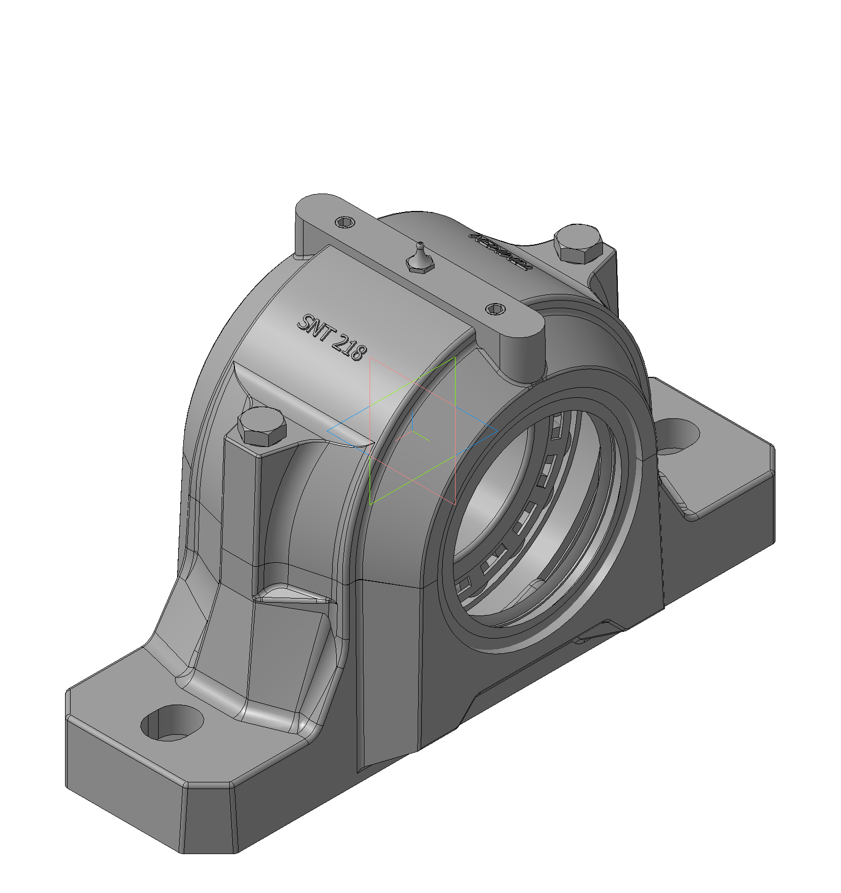 3D модель Узел подшипниковый SNT218-HU производства компании TIMKEN