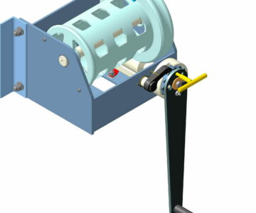 3D модель Лебедка ручная червячная, грузоподъемностью 1000 кг.