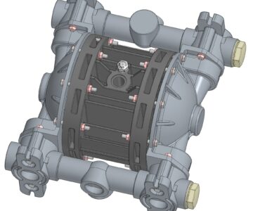 3D модель Мембранный насос DEBEM BOXER 100 Al