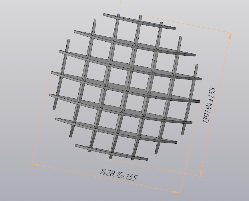 3D модель Полка-сфера