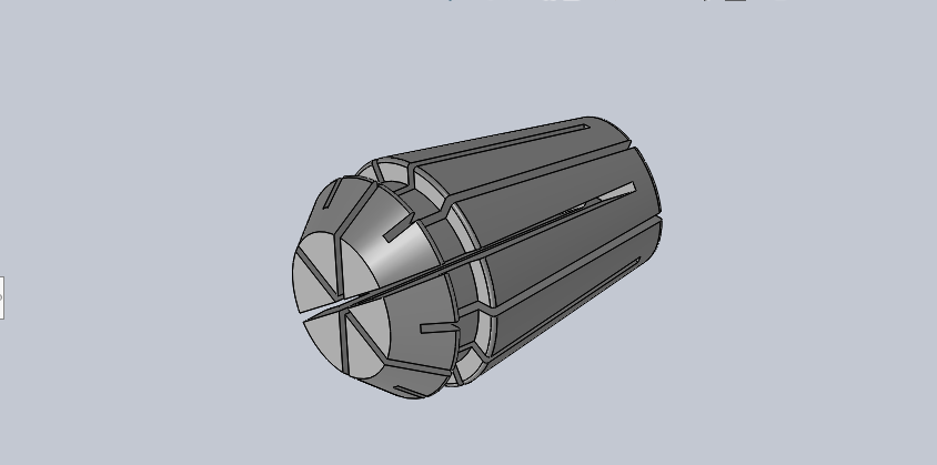 3D модель Набор цанг ER11 4008E 1.0 - 7.0 мм