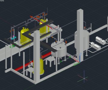 3D модель 3D модель производства жидких моющих средств