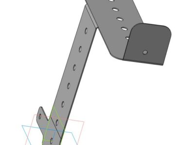 3D модель Кронштейн под тв приставку