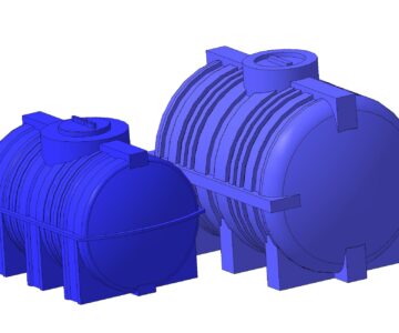 3D модель Пластиковые емкости G2000 и G1000