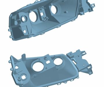 3D модель Корпус фары автомобиля Audi