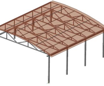 3D модель Навес дуговой 5400х6500