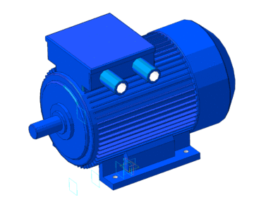 3D модель Электродвигатель ВЭМЗ 5А200L2 (45 кВт)