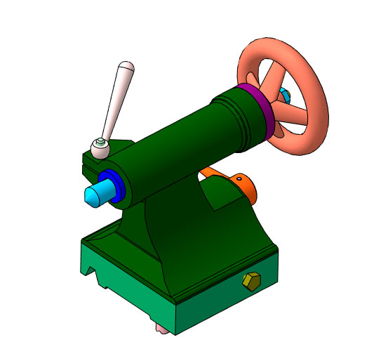 3D модель Задняя бабка для станка 3D