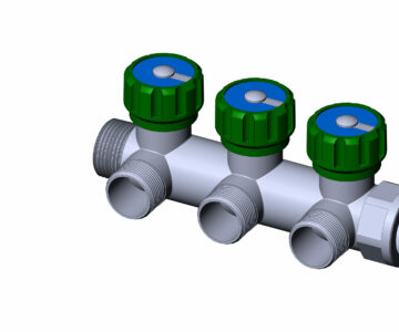 3D модель Коллектор регулирующий НР-ВР FAR 3850