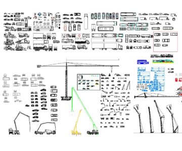 Чертеж Набор блоков AutoCAD транспорт