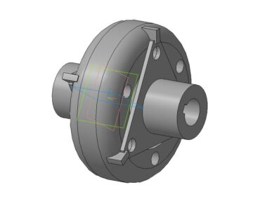 3D модель Упругая муфта для соединение битумного насоса с гидромотром