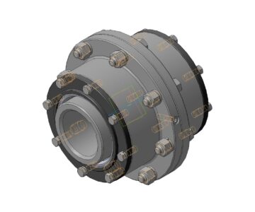 3D модель Муфта зубчатая 1-10000-80-1-У2 ГОСТ 5006-94
