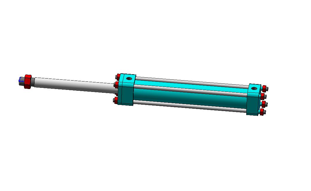 3D модель Гидроцилиндр GNS 40х25х200 “Pnevmolux-Hydraulic”