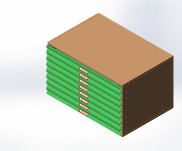 3D модель Шкаф для чертежей больших форматов