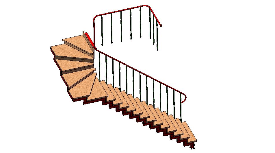3D модель Лестница СМ-22.00.000СБ